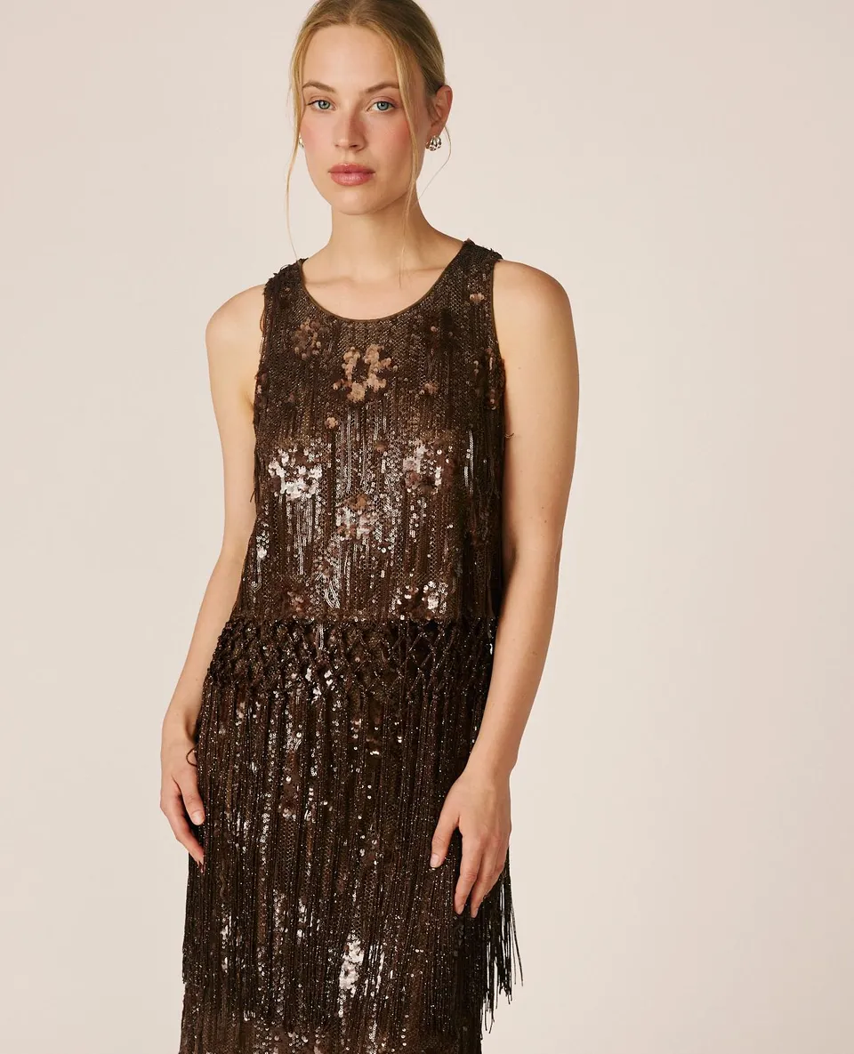 alma-en-pena-top-with-fringe-paillettentop-braun image 1