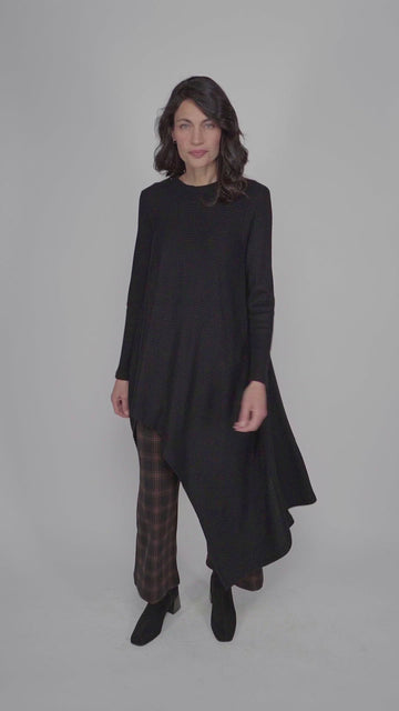 alembika-grace-waffle-hi-lo-top-damen-schwarz image 4