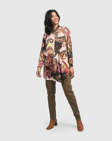 alembika-bernie-babydoll-top-paisley-satin-bluse image 2