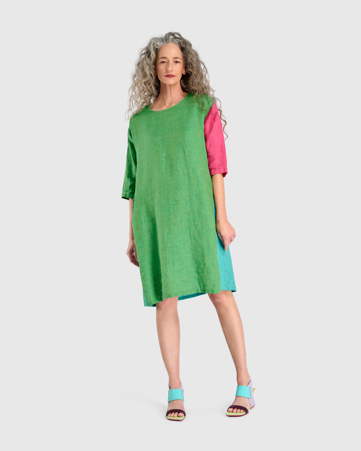alembika-lychee-linen-dress-damen-leinenkleid-tropical-mix image 6