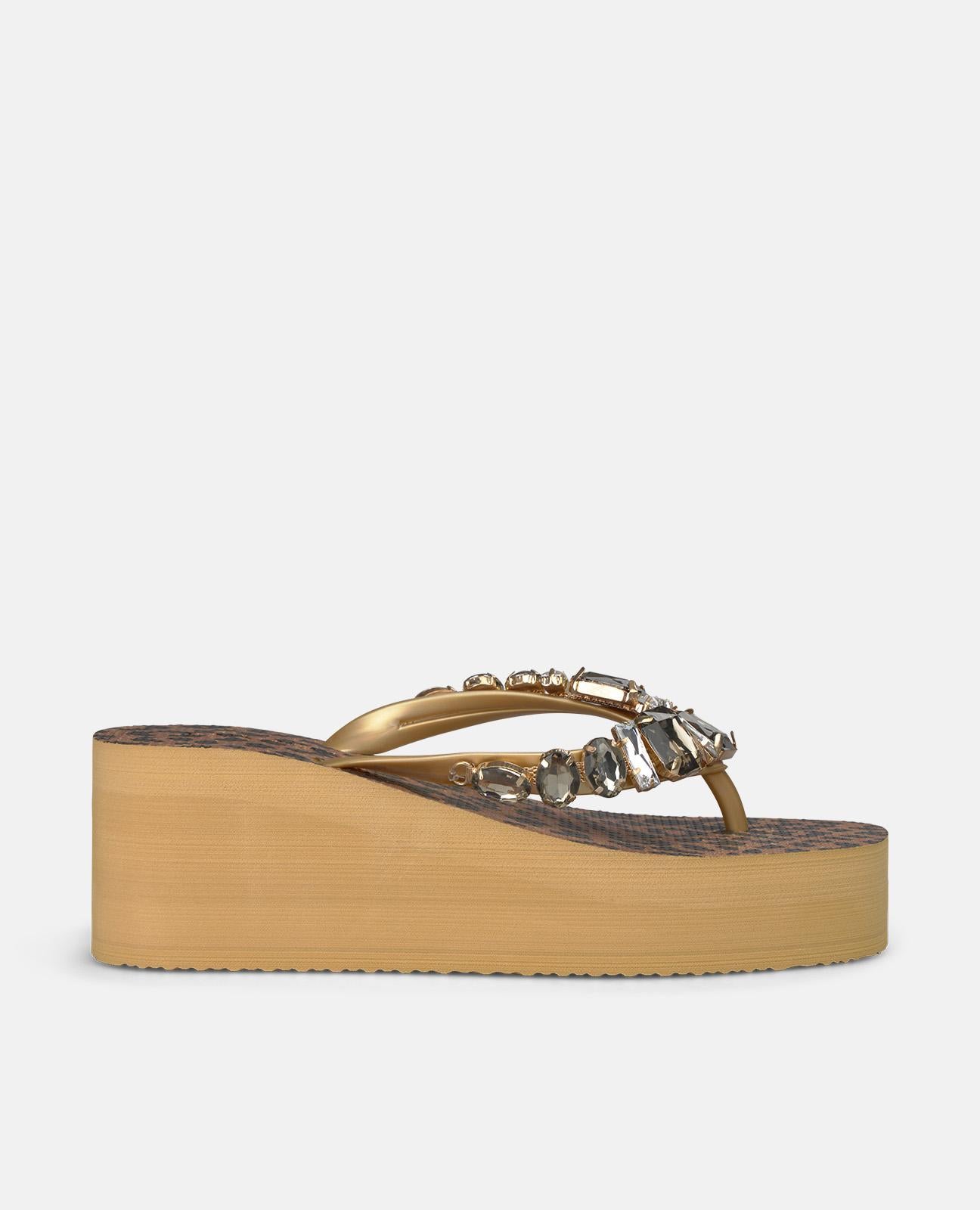 alma-en-pena-flip-flop-mit-schmuckdetails-zehentrenner-camel-4-5-cm-sohle image 2
