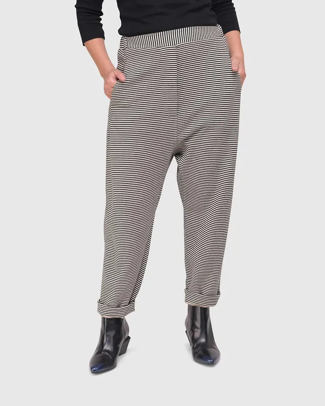 alembika-urban-french-terry-hose-stripe image 1