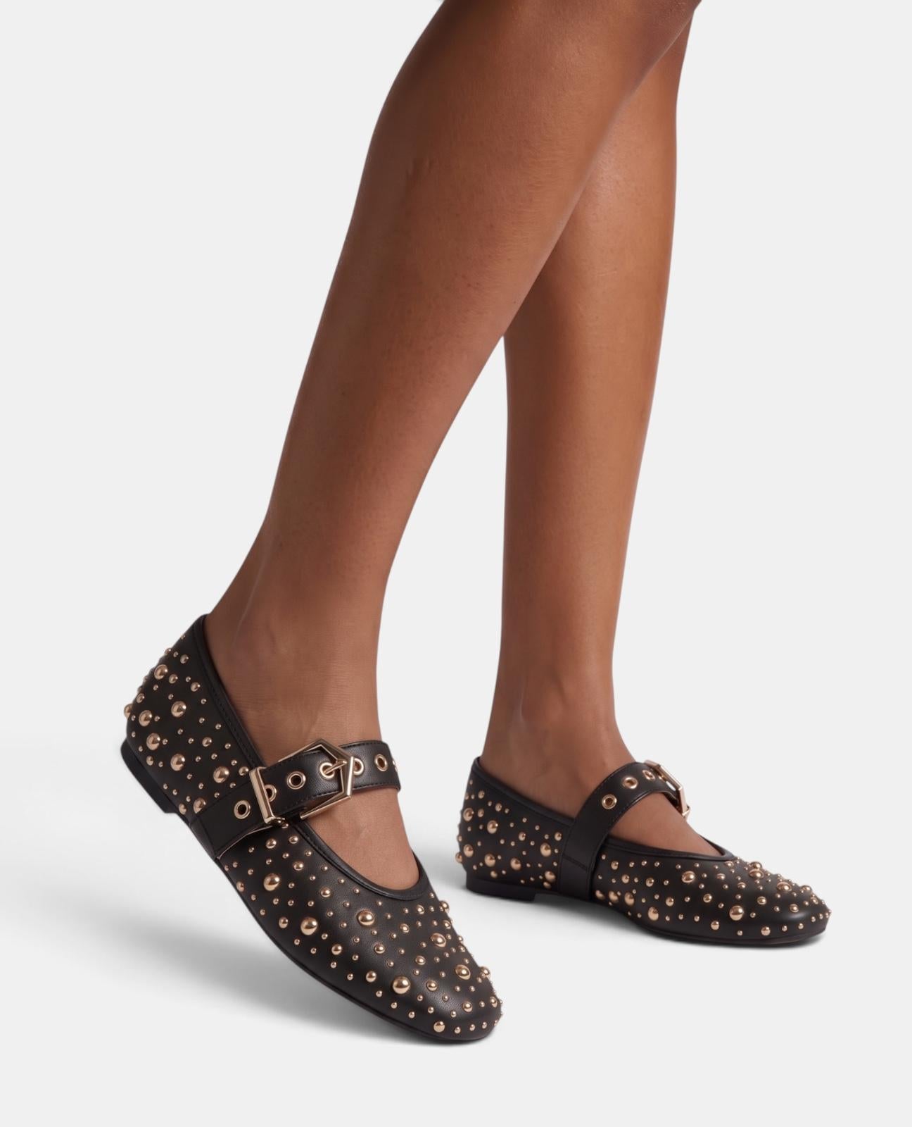 alma-en-pena-ballerinas-nappa-schwarz-nieten image 5