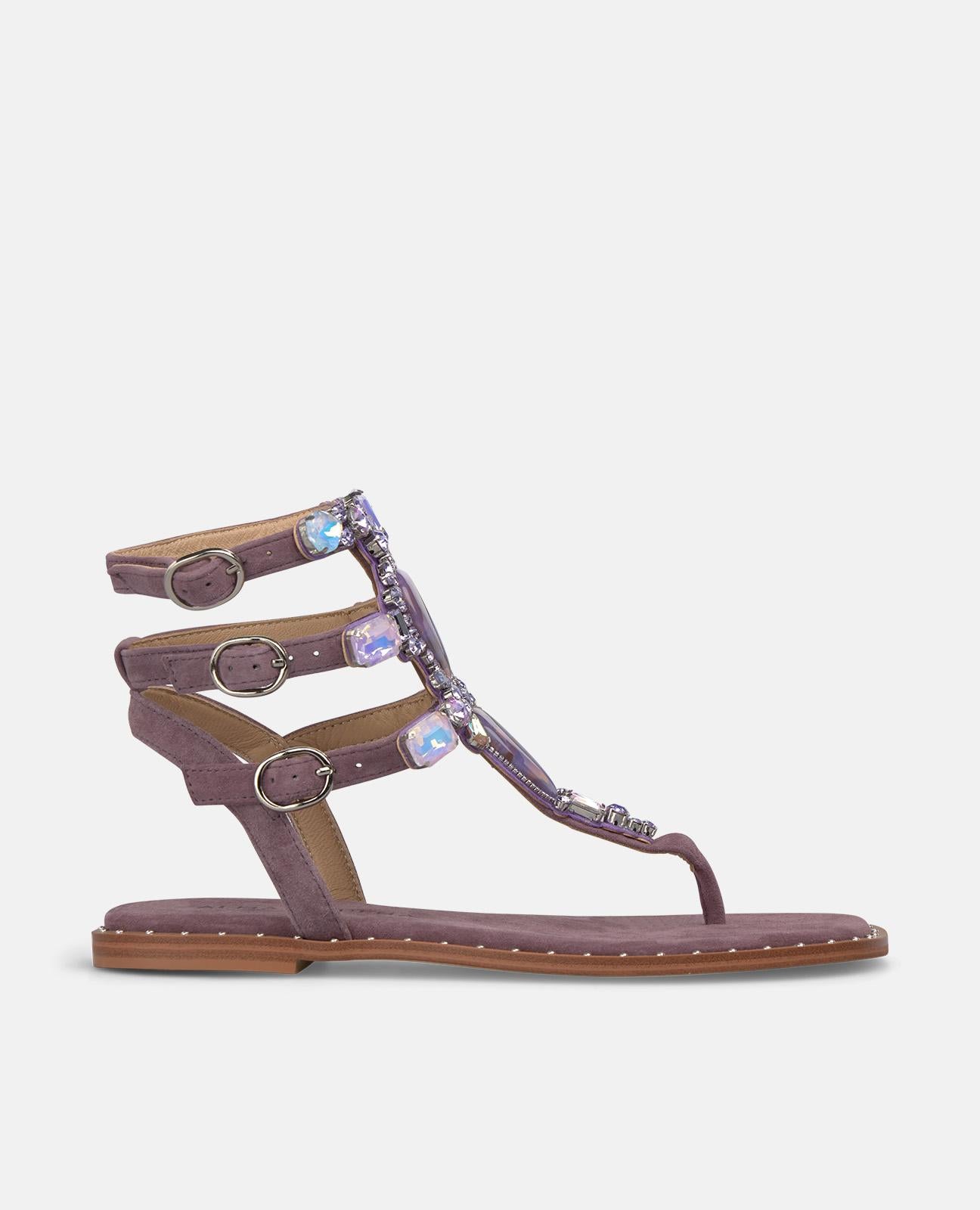 alma-en-pena-sandalen-im-greek-style-lavendel-flach-1-cm image 1