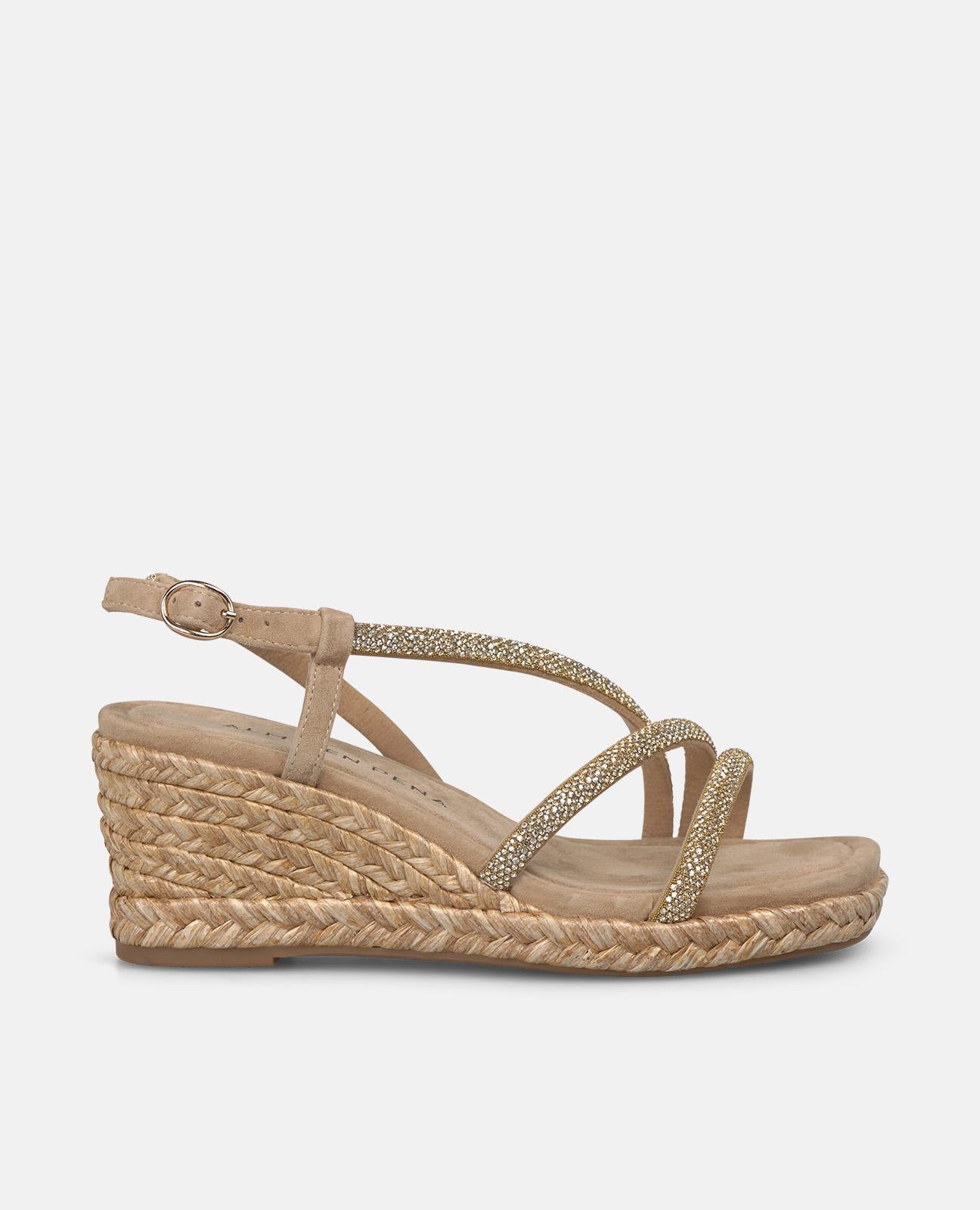 alma-en-pena-mid-heel-tubular-wedge-sandals-arena-7-cm image 1