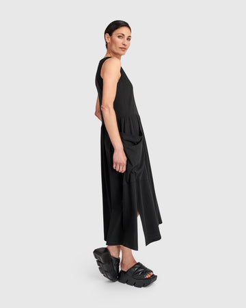 alembika-urban-staple-pocket-tank-kleid-schwarz image 4