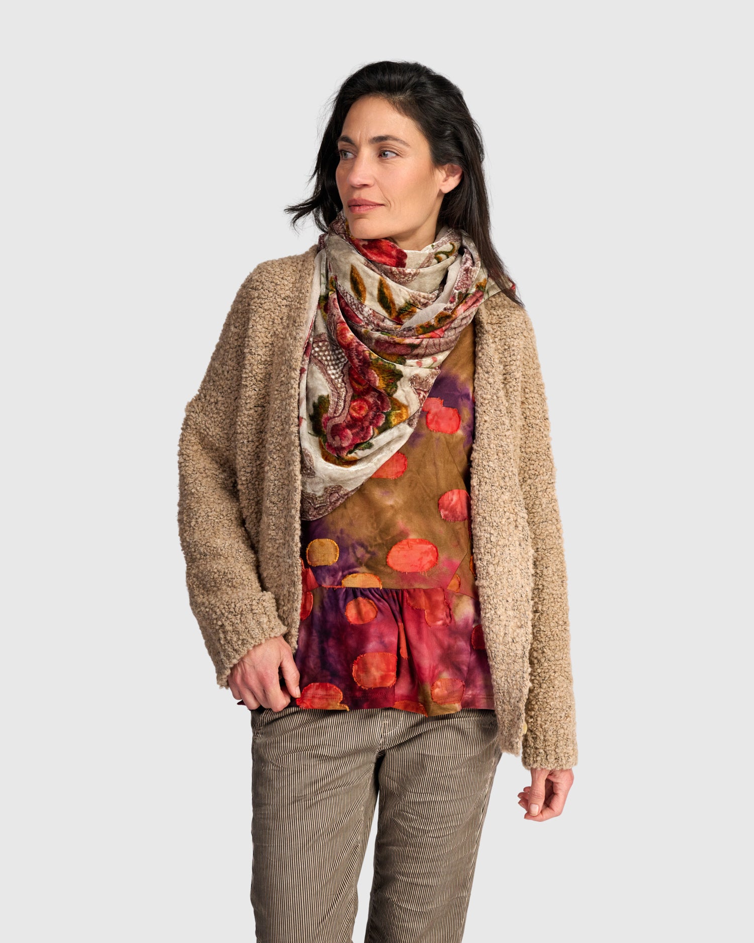 alembika-teddy-boucle-cardigan-as951s-strickjacke-in-sand image 8