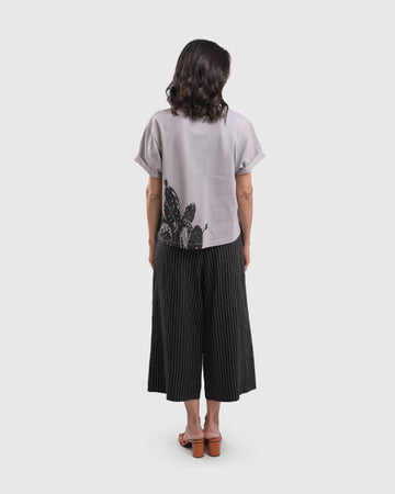 alembika-linea-palazzo-crop-hose-schwarz image 8