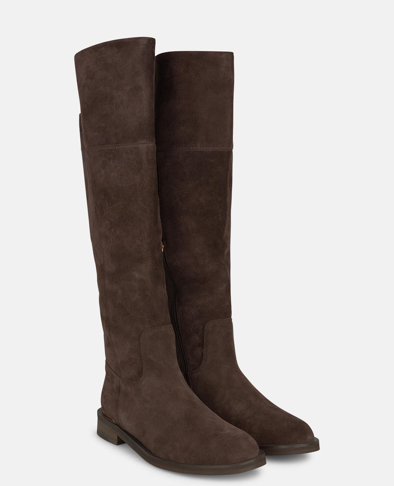 alma-en-pena-flache-wildleder-stiefel-braun-3-cm image 2