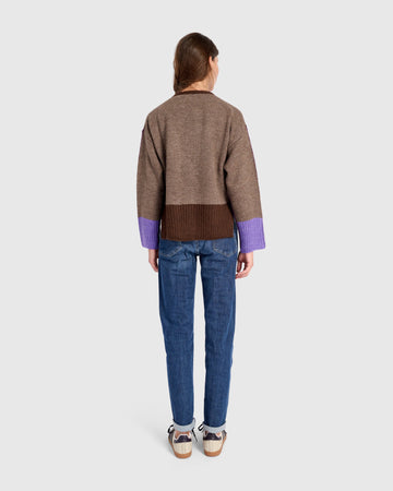 alembika-finch-cardigan-damen-strickjacke-brown-purple image 6