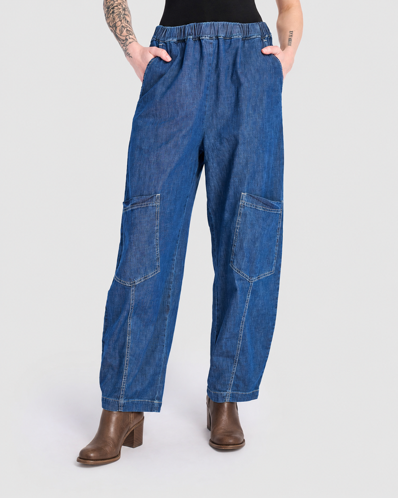 alembika-denim-papaya-relaxed-hose-blau image 1