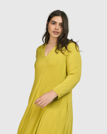 alembika-essential-cocoon-kleid-lime image 3