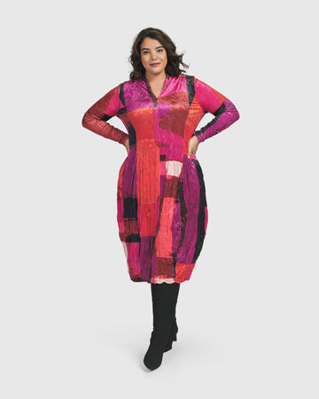 alembika-sunset-strip-cocoon-dress-magenta-cocktailkleid image 8
