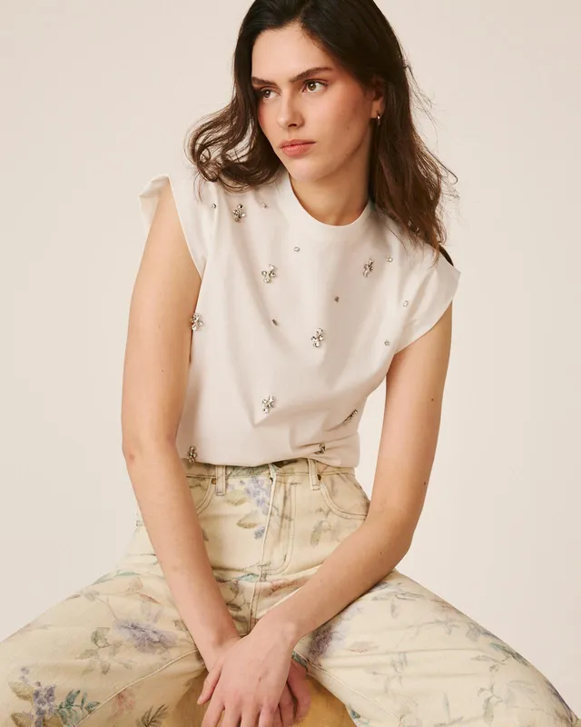 alma-en-pena-joya-t-shirt-wei-kurzarm-rundhals-schmuck-details image 1