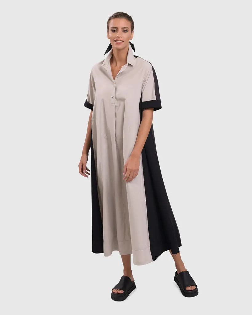 alembika-urban-trapeze-maxi-kleid-baumwolle image 1