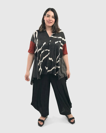 alembika-kat-crinkle-trapeze-top-tunika-rot image 8