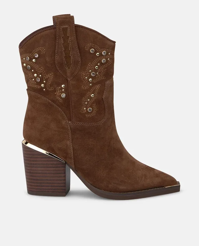 alma-en-pena-cowboy-stiefeletten-camel-nieten-7-5-cm image 1
