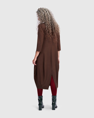 alembika-essential-cocoon-kleid-umber-midi-jerseykleid image 6