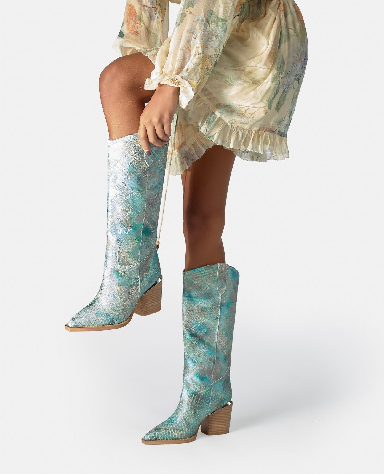 alma-en-pena-country-stiefel-fantasy-t-rkis-7-5-cm-absatz-38-cm-schaft image 5