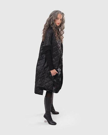 alembika-ether-clutch-coat-schwarz-damen-steppmantel-mit-daumenloch image 5