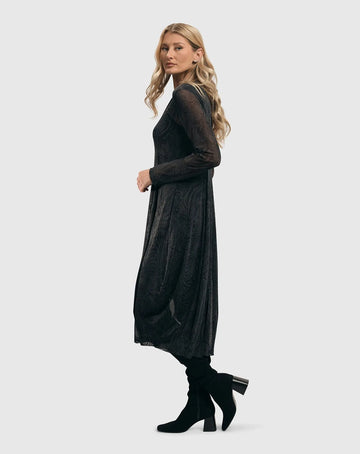 alembika-soft-chiffon-cocoon-dress-pewter-damen-kleid image 6