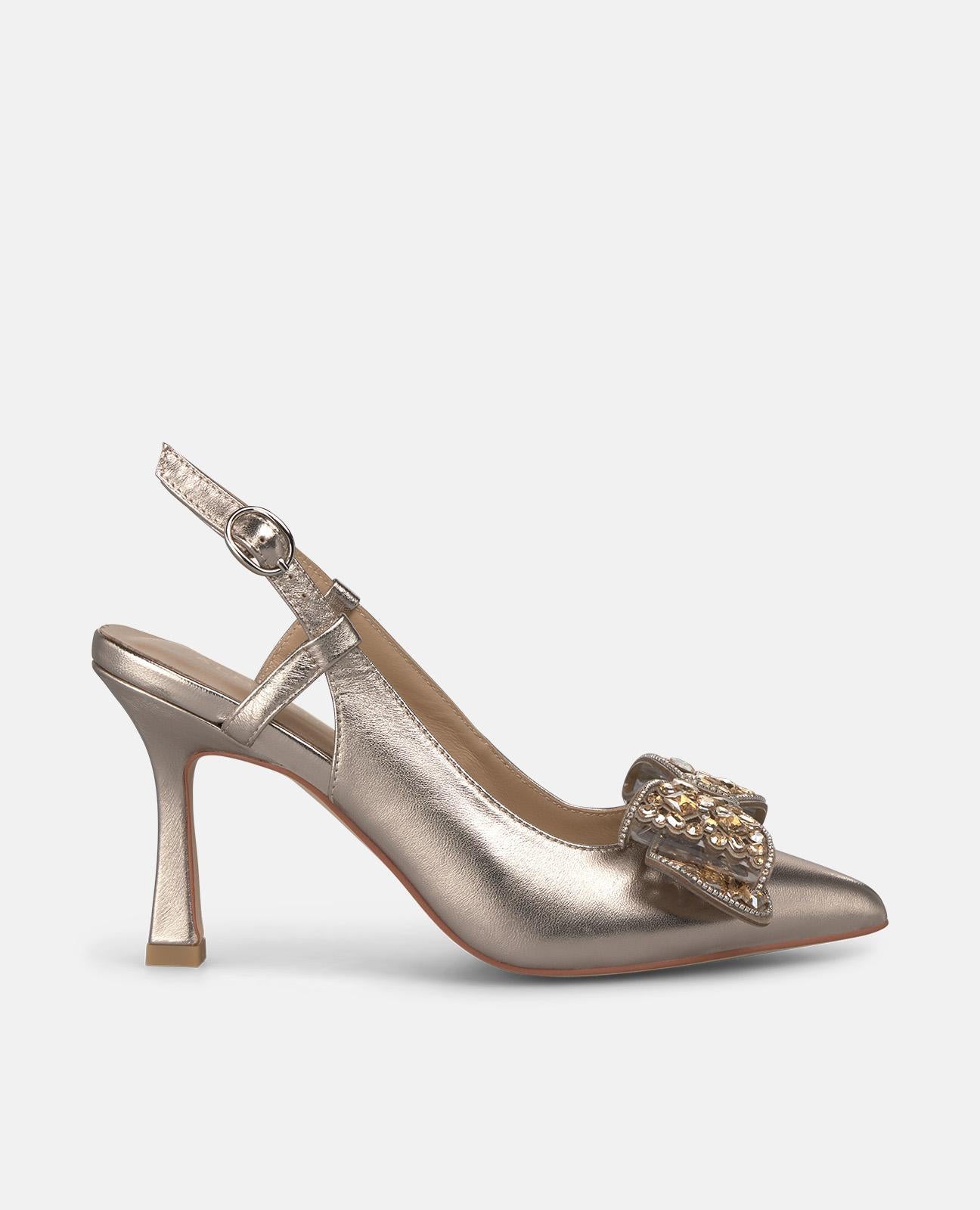 alma-en-pena-53790-stiletto-pumps-bronze-9-cm-mit-schleife image 1