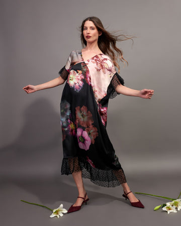 alembika-joni-caftan-dress-mix-damen-kaftankleid-midi image 2