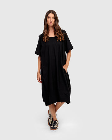 alembika-urban-copenhagen-relaxed-dress-black-cocoon-midikleid image 4