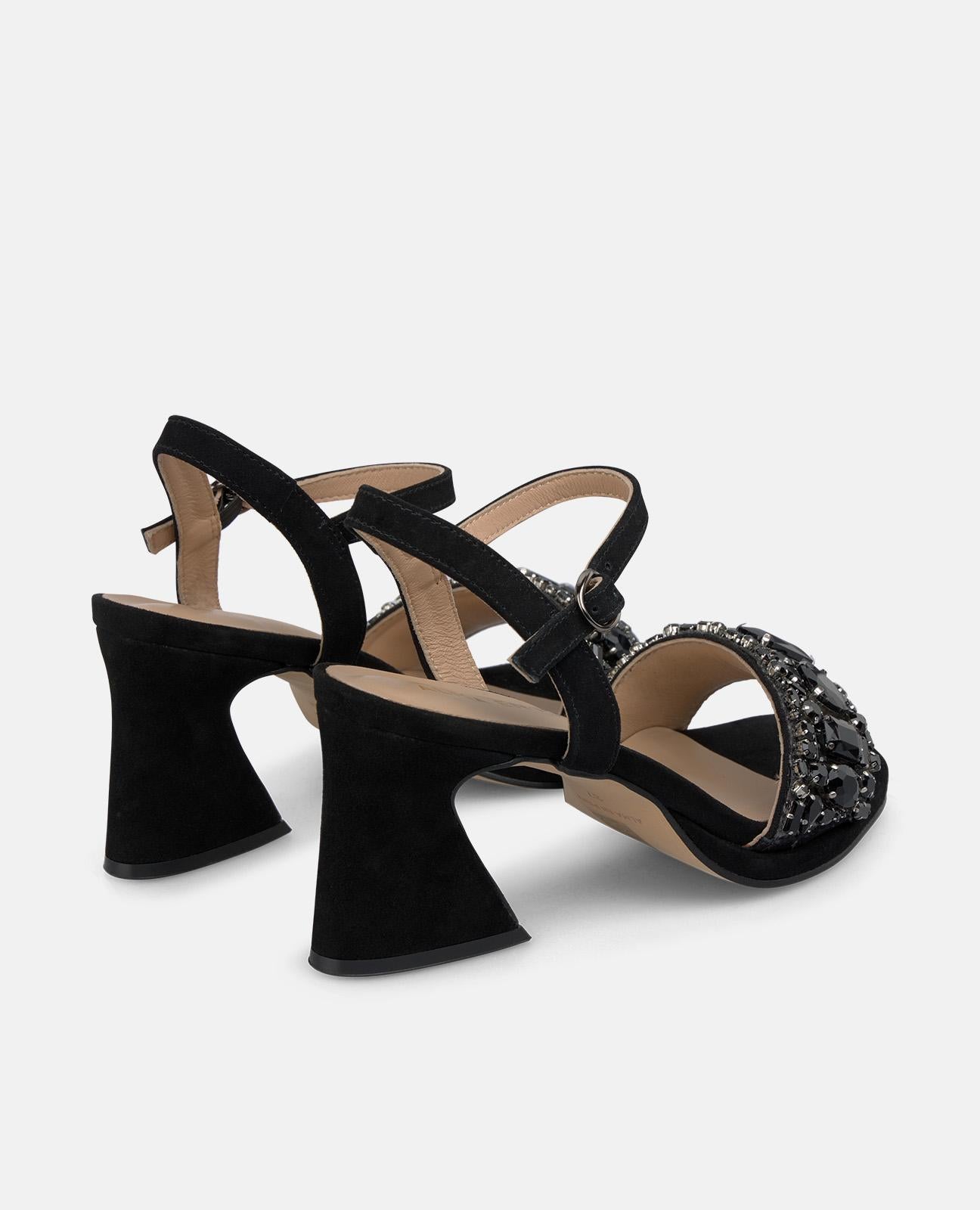 alma-en-pena-high-top-sandalette-mit-strass-riemen-und-7-cm-absatz-schwarz image 3