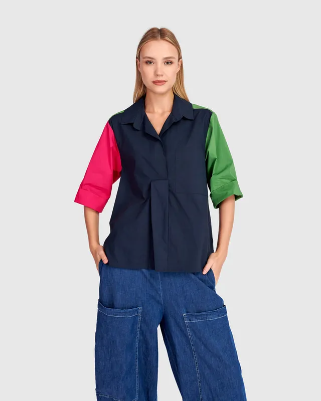 alembika-poolside-popover-top-navy-multi image 1
