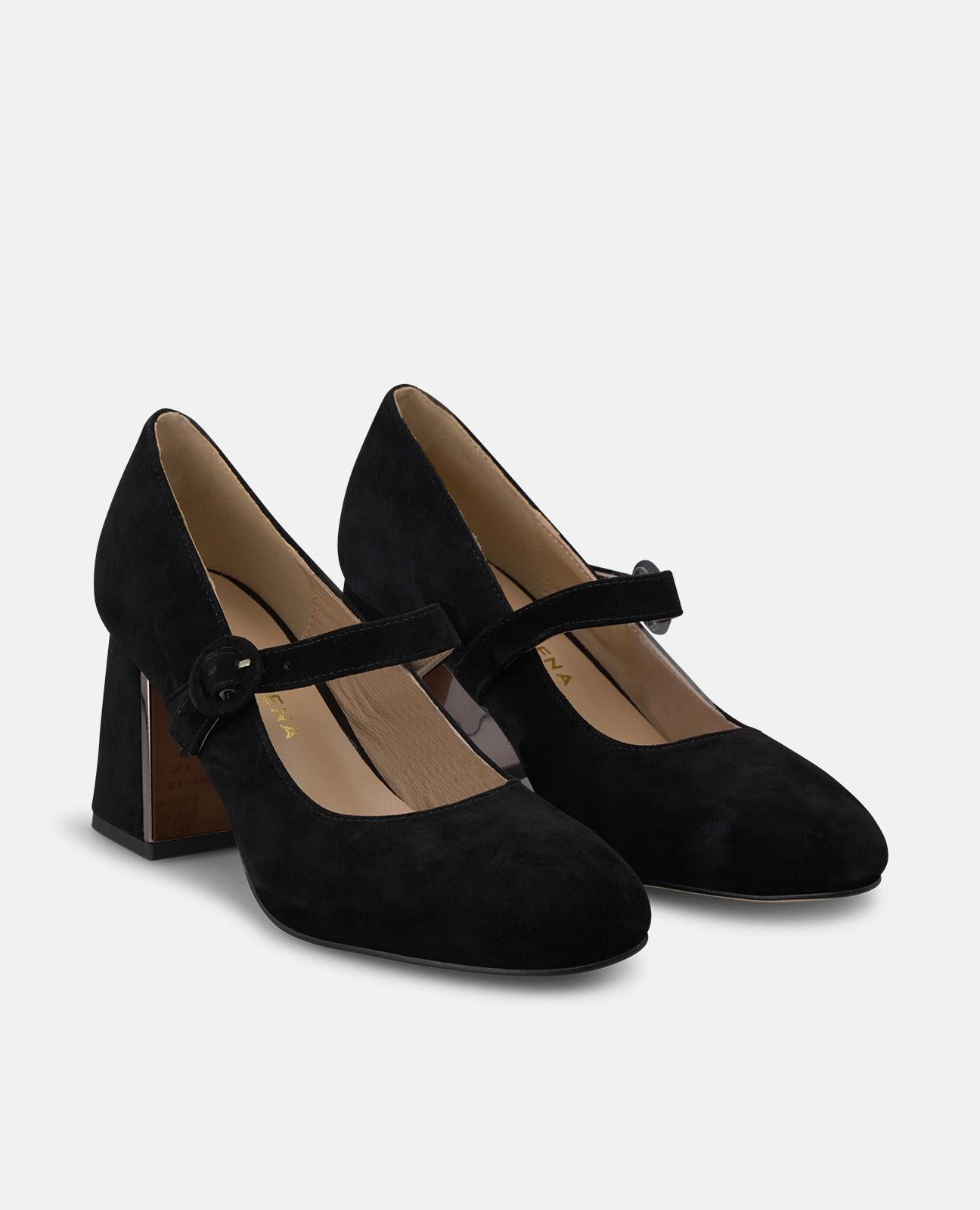 alma-en-pena-alfa-64137-wildleder-riemchen-pumps-schwarz-7-cm image 2