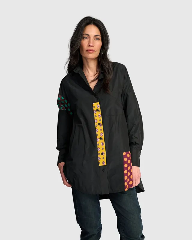 alembika-riot-oversized-shirt-schwarz-tunika-bluse image 1