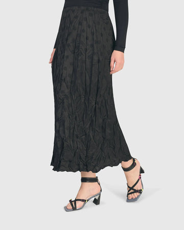 alembika-naomi-crinkle-skirt-dots-schwarz image 2