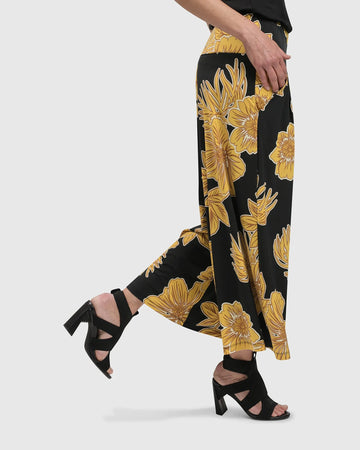alembika-luau-palazzo-pants-gold-weite-hose-floral image 3