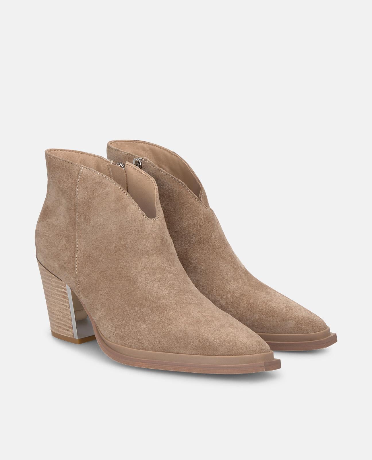 alma-en-pena-stiefelette-mit-offener-ferse-vison-spitz-toe-mit-8-cm-absatz image 2