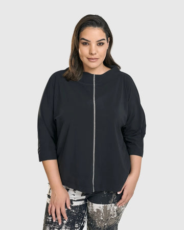 alembika-matrix-boxy-top-schwarz-3-4-arm image 3