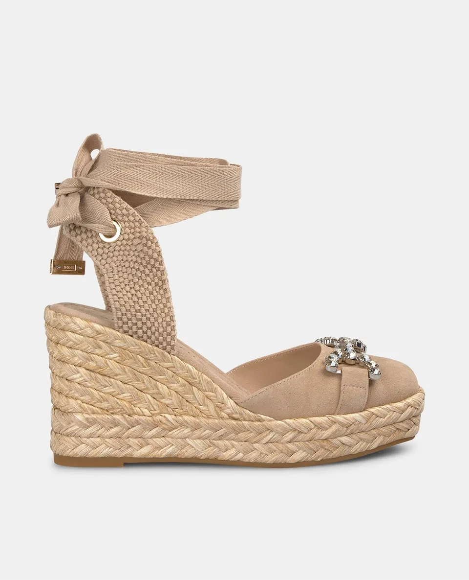 alma-en-pena-keilsandalette-knot-mit-steg-arena-7-cm-absatz image 1