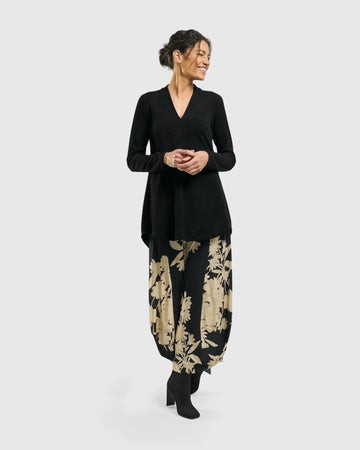 alembika-jacquard-v-neck-tunika-top-schwarz image 5