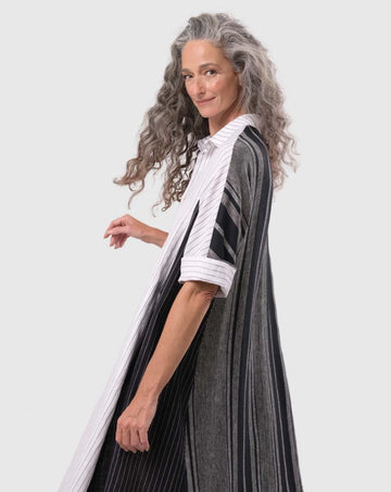 alembika-melange-trapeze-maxi-kleid-multi image 7