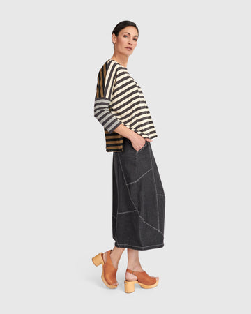 alembika-urban-forever-boxy-tee-stripes-damen-t-shirt image 4