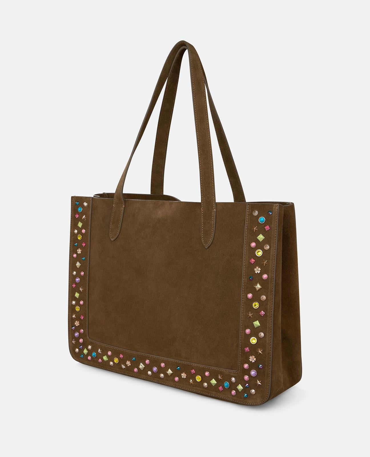 alma-en-pena-studded-shopper-bag-leder-shopper-camel-mit-nieten image 3
