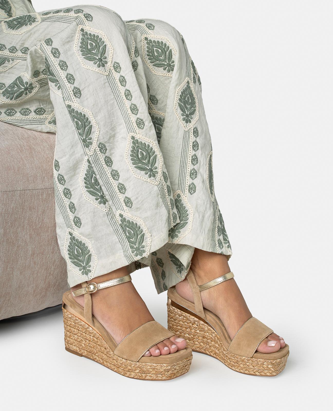 alma-en-pena-single-strap-esparto-wedge-sandal-keilsandalette-arena-9-cm image 5