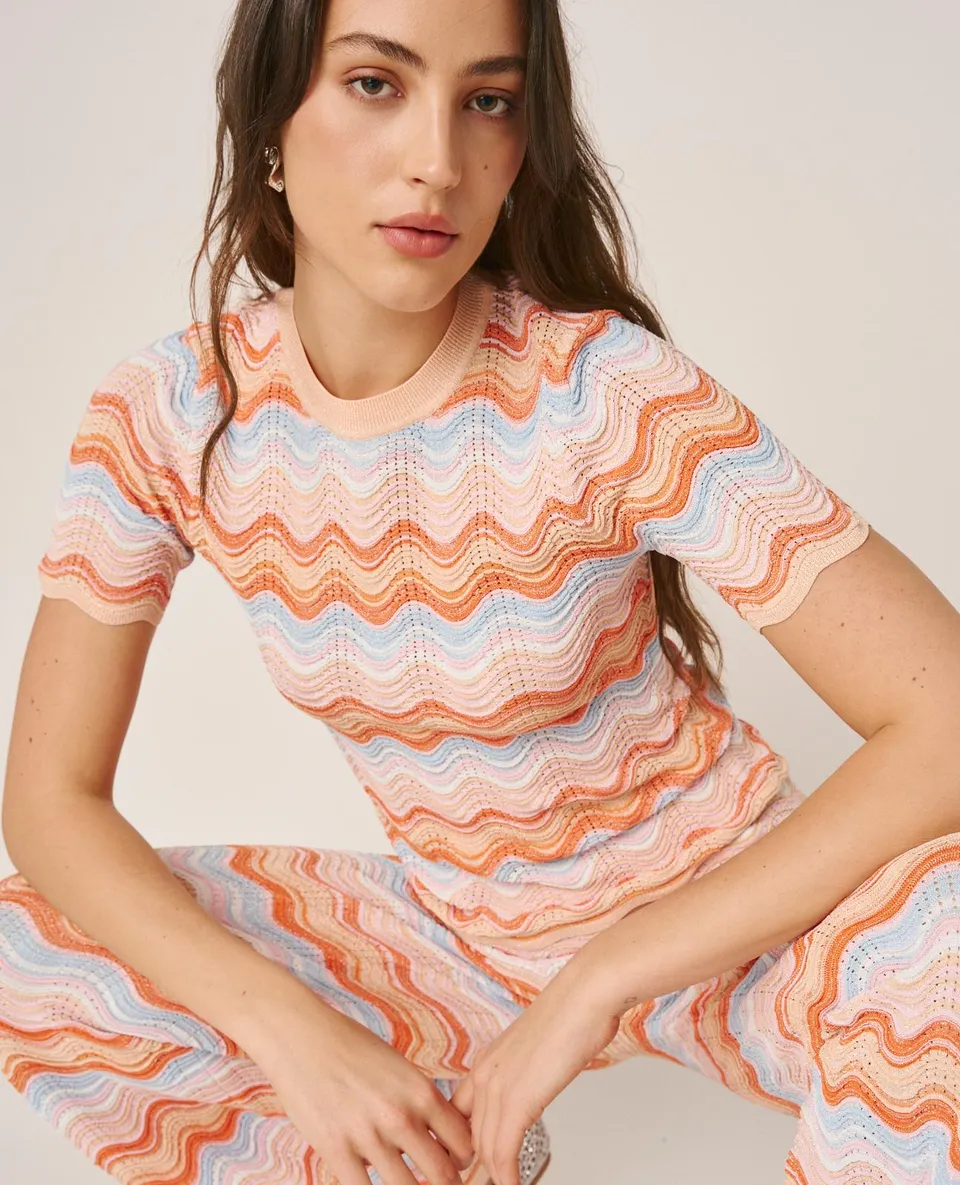 alma-en-pena-colored-knit-top-buntes-stricktop-mit-geometrie-muster image 1
