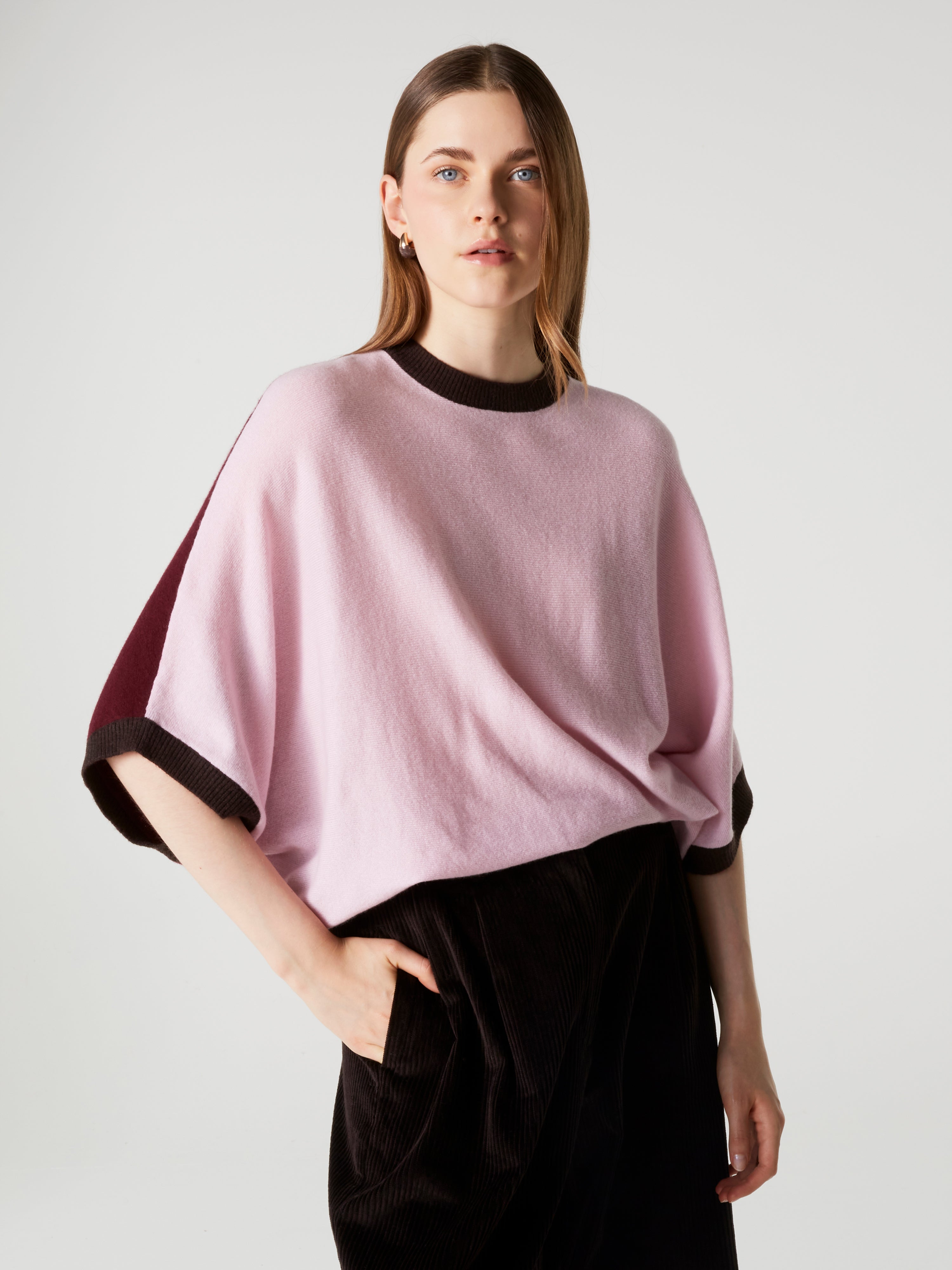absolut-bettina-kaschmir-poncho-pullover-rundhals image 6