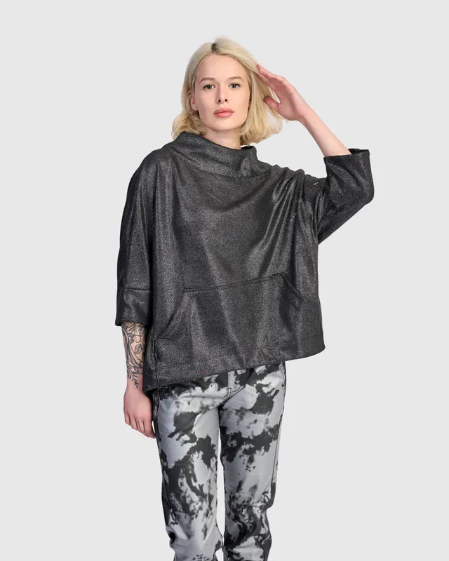 alembika-roxy-pullover-top-silver image 1