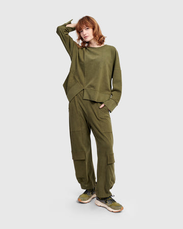 alembika-urban-cargo-sweatpants-olive image 2