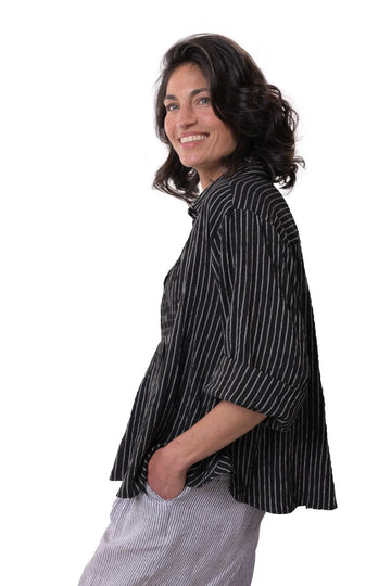 alembika-pinstripe-swing-top-schwarz image 2