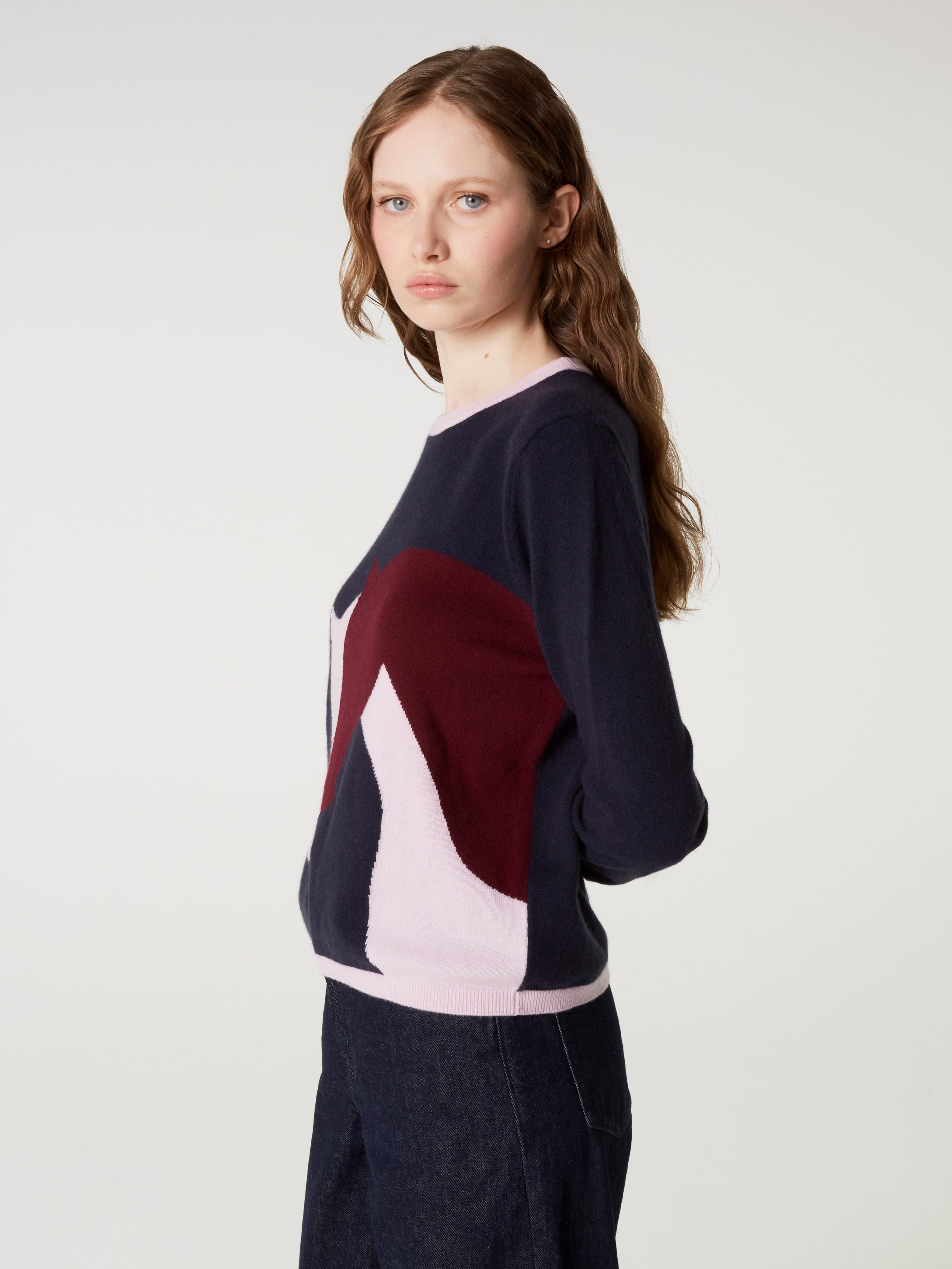 absolut-cashmere-pullover-haras-damen-pullover-aus-100-kaschmir-rundhals-navy image 4
