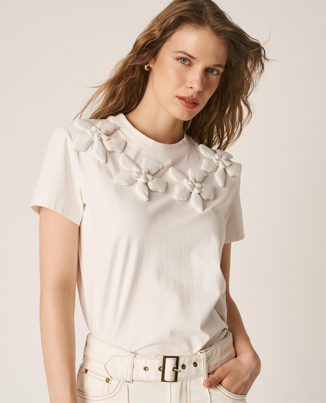 alma-en-pena-flowers-t-shirt-baumwoll-shirt-wei-3d-bl-ten image 2