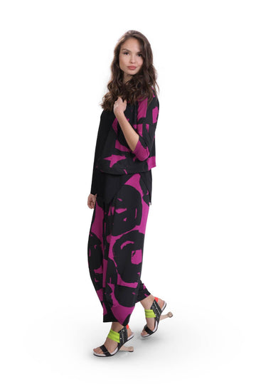 alembika-art-print-cardigan-violet-sj412v-damen-strickjacke image 5